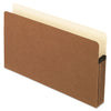Pendaflex Smart Shield File Pocket, 5.25" Expansion, Legal Size, Red Fiber, 10/Box