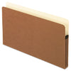 Pendaflex Smart Shield File Pocket, 3.5" Expansion, Legal Size, Red Fiber, 10/Box
