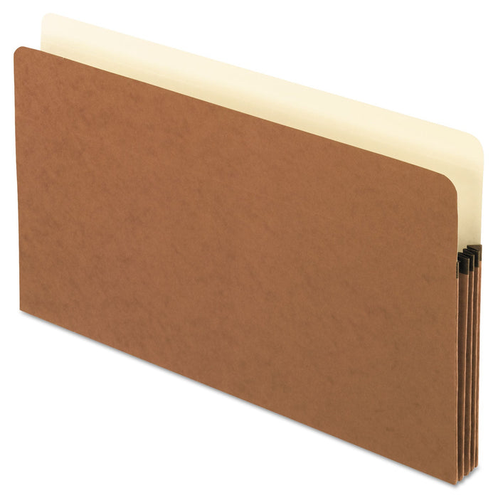 Pendaflex Smart Shield File Pocket, 3.5" Expansion, Legal Size, Red Fiber, 10/Box