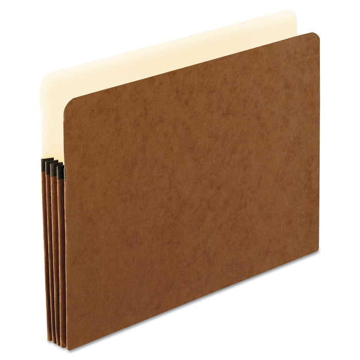 Pendaflex Smart Shield File Pocket, 3.5" Expansion, Letter Size, Red Fiber, 10/Box