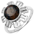 Genuine Smoky Quartz Jewelry Set by Fine Color Jewels