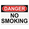 Headline OSHA Safety Signs, DANGER NO SMOKING, White/Red/Black, 10 x 14