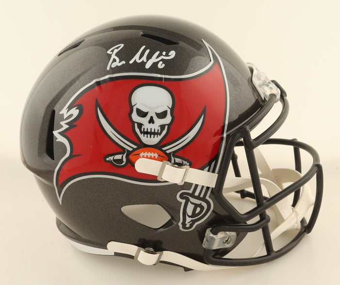 Baker Mayfield Signed Buccaneers Full-Size Speed Helmet (Beckett) Beckett Witnessed by Price Is Right Miami