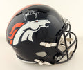 John Elway Signed Broncos Full-Size Speed Helmet (Beckett) Beckett Witnessed by Price Is Right Miami