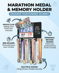 Running Medal Hanger & Bib Display Board with Chalkboard | BLAUBECK Wall Holder by BLAUBECK