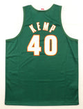 Shawn Kemp Signed SuperSonics Mitchell & Ness Authentic Jersey (Beckett) Beckett Witnessed by Price Is Right Miami