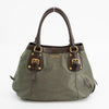 Prada Military Green Tessuto Jacquard Logo 2-Way Tote Bag #1768