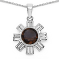 Genuine Smoky Quartz Jewelry Set by Fine Color Jewels