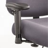 Safco Height/Width-Adjustable T-Pad Arms for Safco Optimus Big/Tall High-Back Chairs, 4" x 10.25" x 11.5" to 14.5", Black, 2/Set