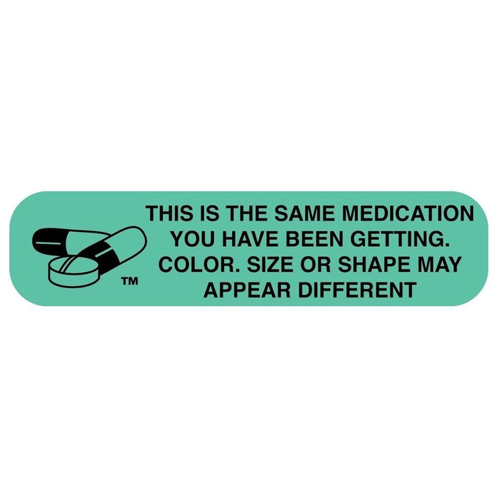 Apothecary Products Wellness Label & Look Different Green Case Of 1000 by Pasteur Pharmacy