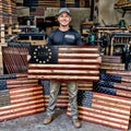 1776 American Flag Wall Art by Tailored Canvases