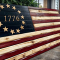 1776 American Flag Wall Art by Tailored Canvases
