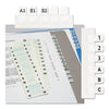 Redi-Tag Legal Index Tabs, Preprinted Alpha: A to Z, 1/12-Cut, White, 0.44" Wide, 104/Pack