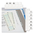 Redi-Tag Legal Index Tabs, Preprinted Alpha: A to Z, 1/12-Cut, White, 0.44" Wide, 104/Pack