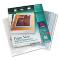 Avery Top-Load Poly 3-Hole Punched Sheet Protectors, Letter, Diamond Clear, 50/Box