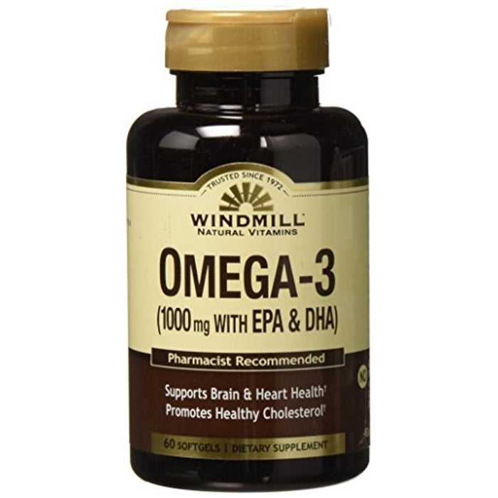 Windmill Natural Omega III Epadha Softgels 60Ct by Pasteur Pharmacy