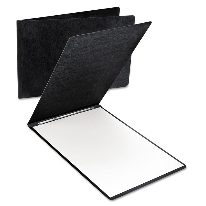 Oxford Extra Large Pressboard Report Cover w/ Reinforced Side Hinge, Two-Prong Fastener, 3" Capacity, 11 x 17, Black/Black