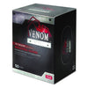 Medline Venom Steel Industrial Nitrile Gloves, Large, Black, Powder-Free, 50/Box