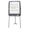 Iceberg Ingenuity Portable Flipchart Easel with Dry Erase Surface, Resin Surface Frame, 35 x 30 x 73, Charcoal