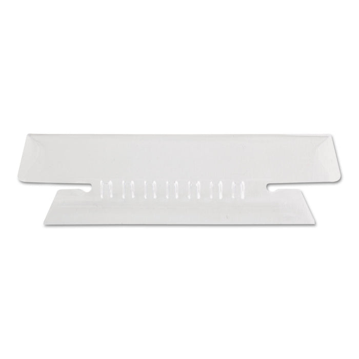 Pendaflex Transparent Colored Tabs For Hanging File Folders, 1/3-Cut, Clear, 3.5" Wide, 25/Pack