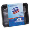 Dixie Cutlery Keeper Tray with Clear Plastic Utensils: 60 Forks, 60 Knives, 60 Spoons
