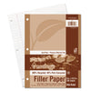 Pacon Ecology Filler Paper, 3-Hole, 8 x 10.5, Wide/Legal Rule, 150/Pack