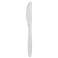 Dart Guildware Heavyweight Plastic Cutlery, Knives, Clear, 1000/Carton