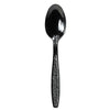 Dart Guildware Heavyweight Plastic Teaspoons, Black, 1000/Carton