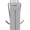 Alera Double Sided Partition Garment Hook, Steel, 0.5 x 3.38 x 4.75, Over-the-Door/Over-the-Panel Mount, Silver, 2/Pack