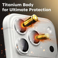 iPhone 17 Pro / 17 Pro Max Camera Protector - Sparkle Eagle Eye, Titanium Glass (2-Pack)| ZeroDamage by Zerodamage Sahara Case LLC