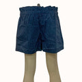 Moon River Women's High Shorts With Waist Tie, Navy, Small by Vanessa Jane