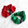 Jolly Duo - 2-Pack Christmas Holiday Buckle Scrunchies - No Snagging, No Tangles by Buckle Scrunchies by RE.STATEMENT