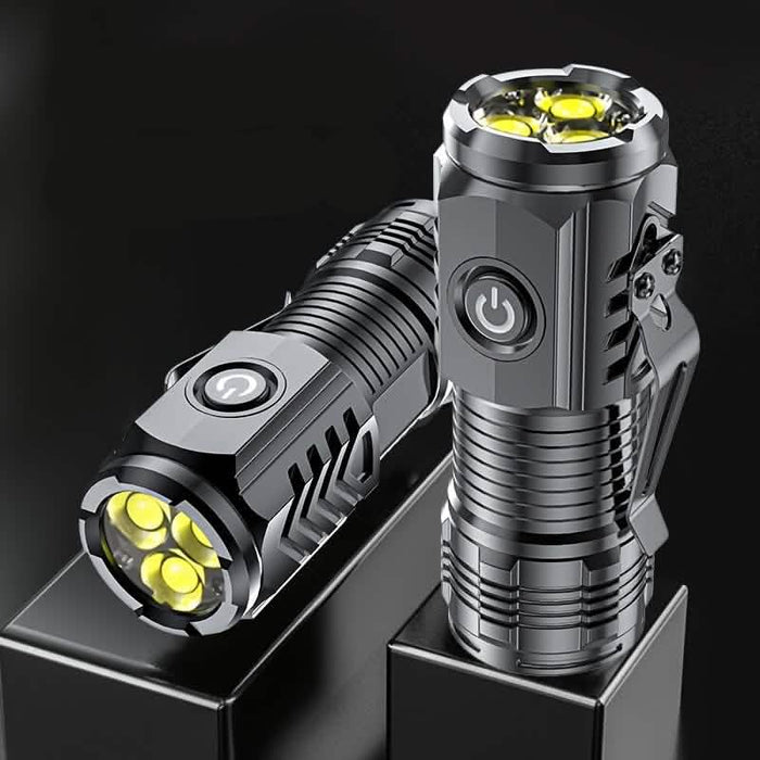 2-Pack: USB Rechargeable Mini LED Tactical Flashlight by DailySale