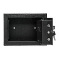 17E Home Use Upgraded Electronic Password Steel Plate Safe Box Black by DailySale
