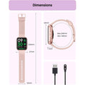 1.8" HD Full Color Touch Screen Bluetooth Call Smart Watch (Refurbished) by DailySale