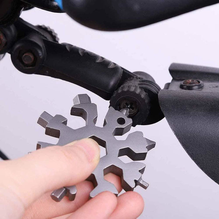18-in-1 Multi-Tool Stainless Steel Snowflake-Shaped Tool by DailySale