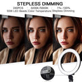 18" LED Ring Light 55W 3200K-5 600K Dimmable Selfie Ring Light by DailySale