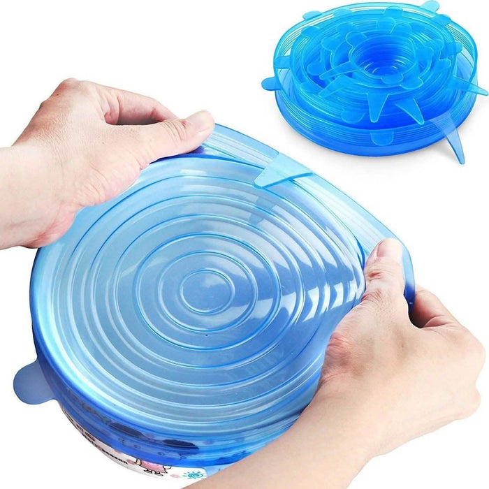 18-Pack: Stretchable Silicon Blue Cover Lid by DailySale
