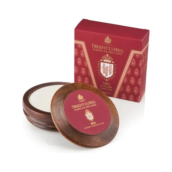 Truefitt & Hill Mayfair Luxury Shaving Soap in Wooden Bowl - 3.5oz by Pasteur Pharmacy