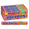 Mentos Chewy Mints, 1.32 oz, Mixed Fruit, 15 Rolls/Box