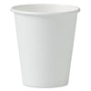 Dart Single-Sided Poly Paper Hot Cups, 6 oz, White, 50/Pack, 20 Packs/Carton