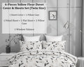 DaDa Bedding Yellow Fleur Duvet Cover, Sheets & Valance Set by DaDalogy Bedding Collection