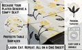DaDa Bedding Yellow Fleur Floral Garden Woven Tapestry Dining Table Runner (18112) by DaDalogy Bedding Collection