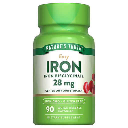 Nature's Truth Easy Iron, 28 Mg, 90 Quick Release Capsules by Pasteur Pharmacy