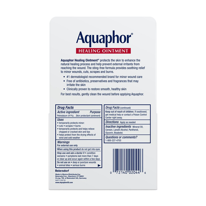 Aquaphor Healing Skin Ointment, Advanced Therapy, 2 Pack, 0.35 Oz Ea by Pasteur Pharmacy