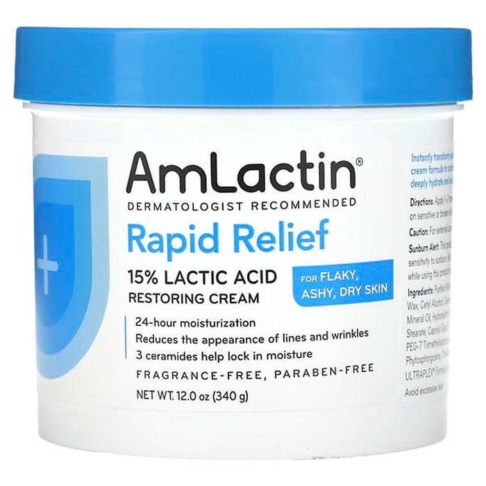 AmLactin Rapid Relief Moisturizing Cream - 12 Oz by Pasteur Pharmacy