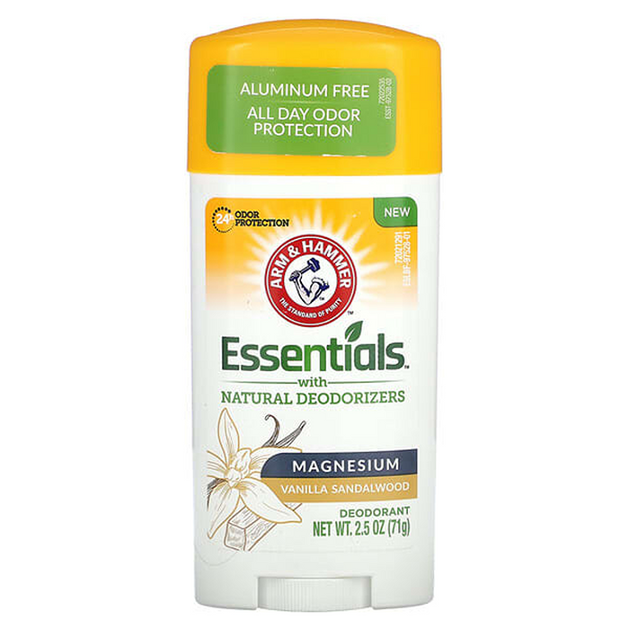 Arm & Hammer Essentials Crisp Magnesium Vanilla Sandalwood Natural Deodorant 2.5 Oz by Pasteur Pharmacy