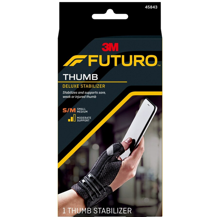 Futuro Deluxe Thumb Stabilizer Black Small/Medium by Pasteur Pharmacy
