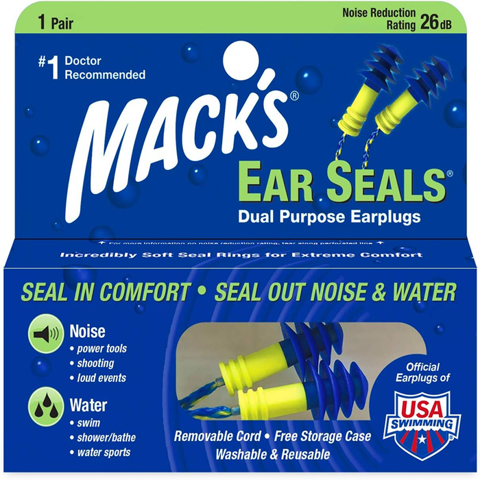 Mack's Ear Seals Dual Purpose Earplugs, 1 Pair by Pasteur Pharmacy
