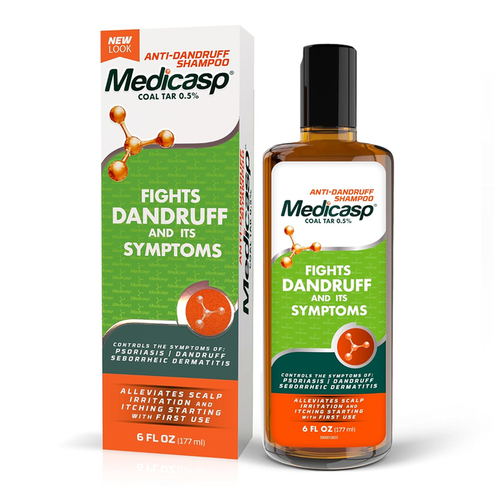Medicasp Coal Tar Gel Original Strength Dandruff Shampoo, 6 Oz by Pasteur Pharmacy